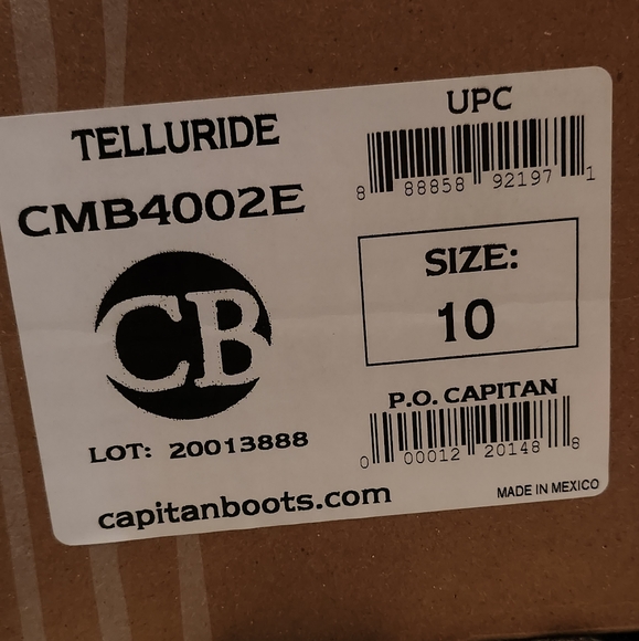 SOLD!! Capitan Men's TELLURIDE Cognac Ostrich Square Toe Cowboy Boots. 10EE NIB! - Picture 12 of 12